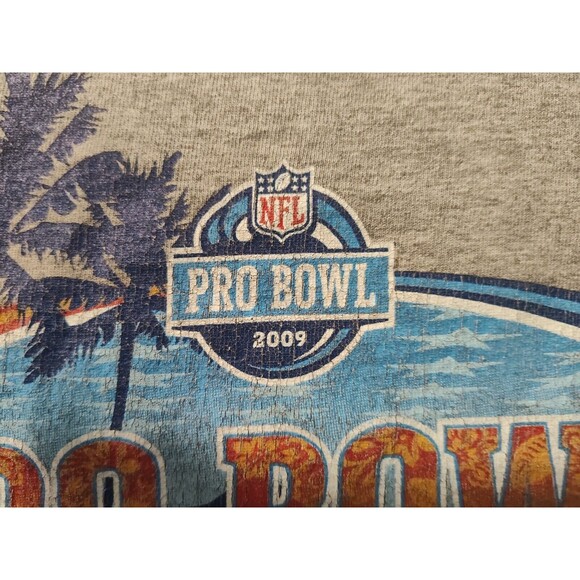 Reebok Pro Bowl 2009 Adult Gray Small T Shirt Aloha Stadium Hawaii NFC AFC - Picture 11 of 13